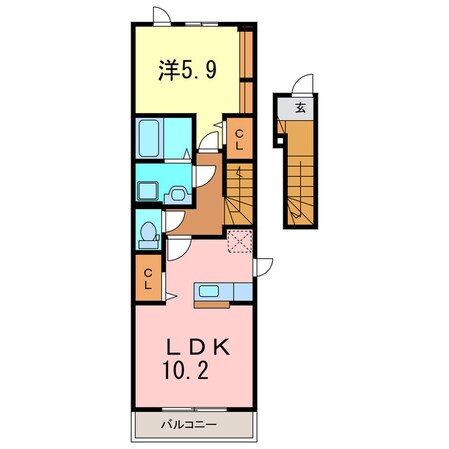 プラシード西岡崎の物件間取画像